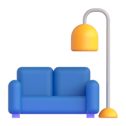 Emoji Couch and Lamp